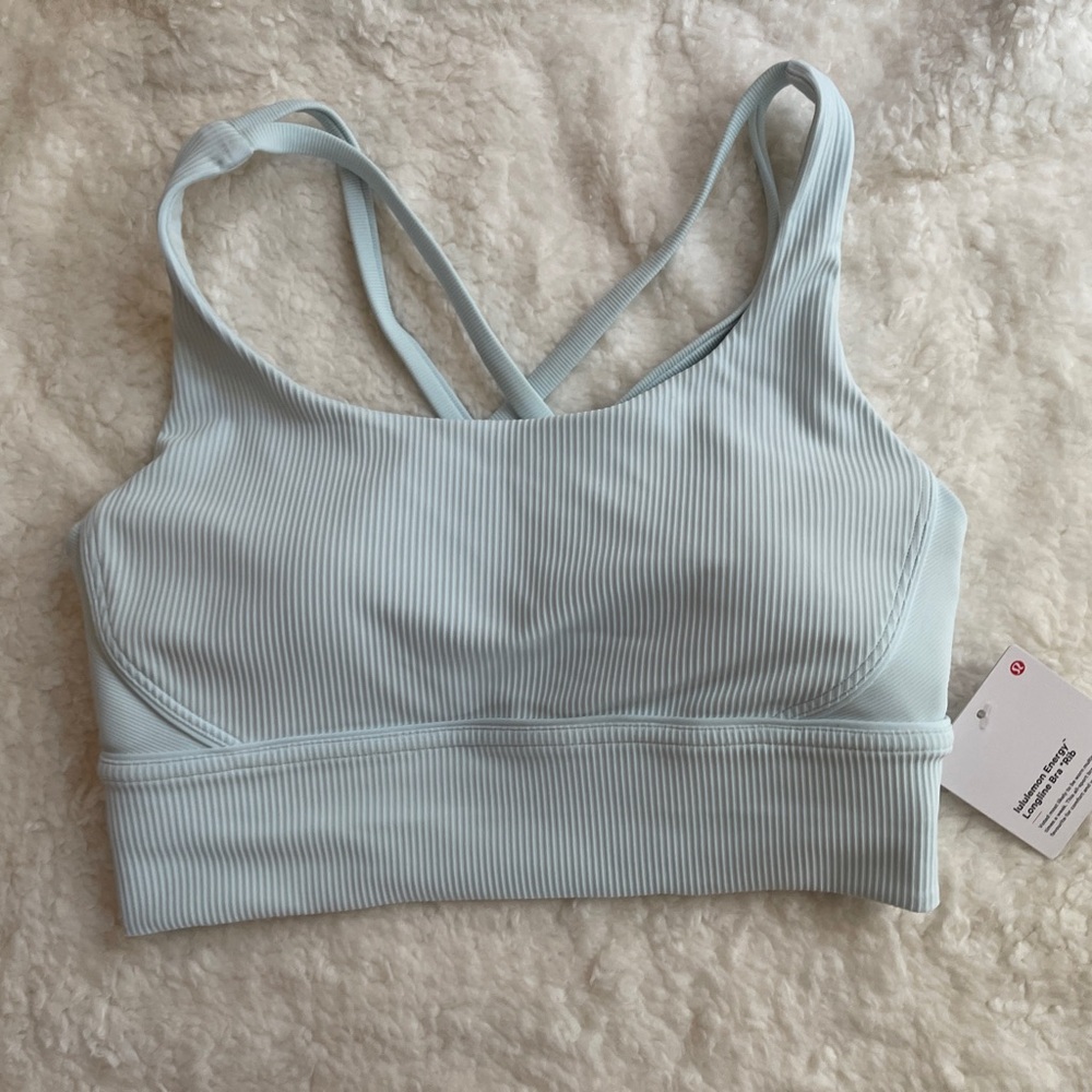 NWT Lululemon Energy Long Line Bra *Rib B - D cups Size 8 Color: Shrub